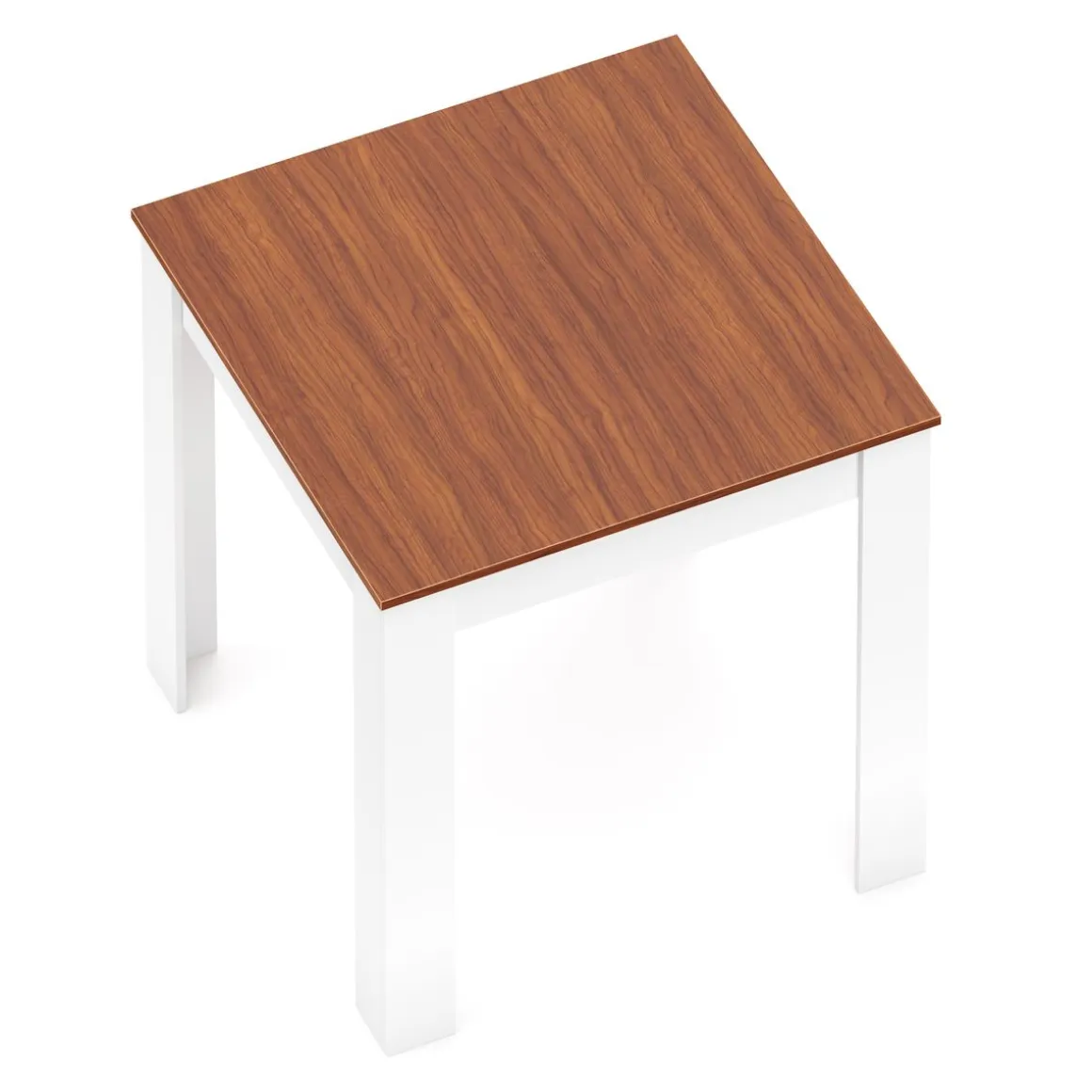 Esstisch CALEB 80 x 80 cm braun/weiss