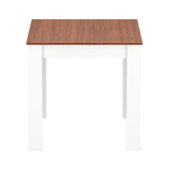 Esstisch CALEB 80 x 80 cm braun/weiss