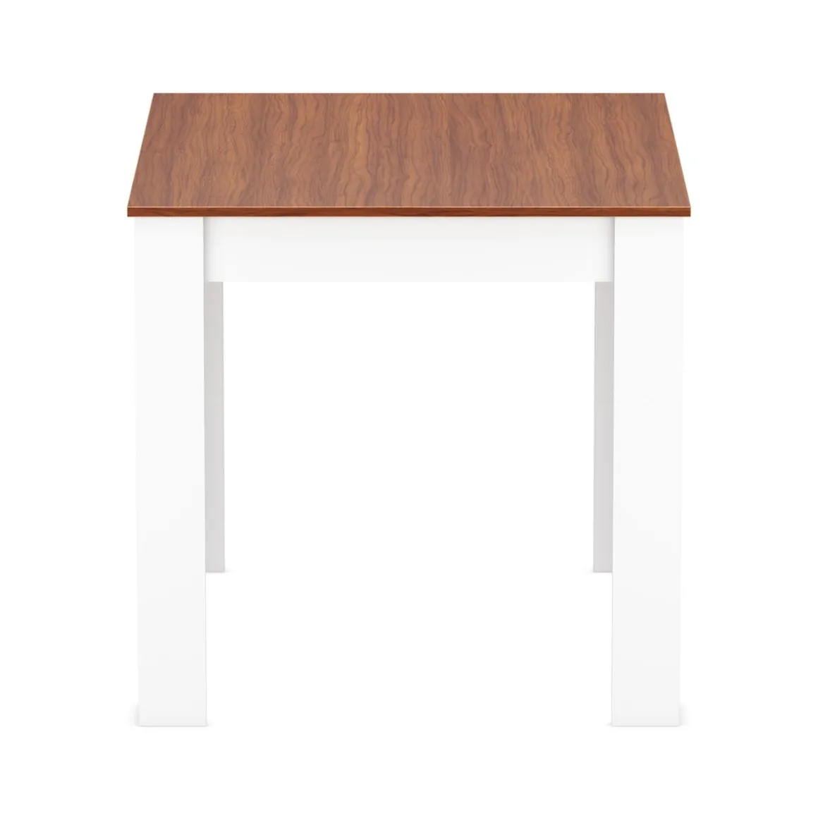 Esstisch CALEB 80 x 80 cm braun/weiss