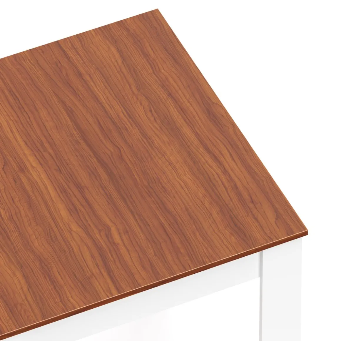Esstisch CALEB 80 x 80 cm braun/weiss
