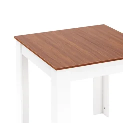 Esstisch CALEB 80 x 80 cm braun/weiss