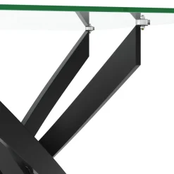 Esstisch Glas ECLIPSE 110 x 70 cm schwarz