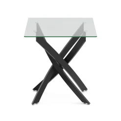 Esstisch Glas ECLIPSE 110 x 70 cm schwarz