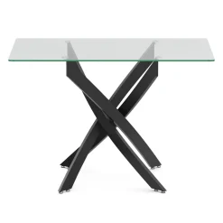Esstisch Glas ECLIPSE 110 x 70 cm schwarz