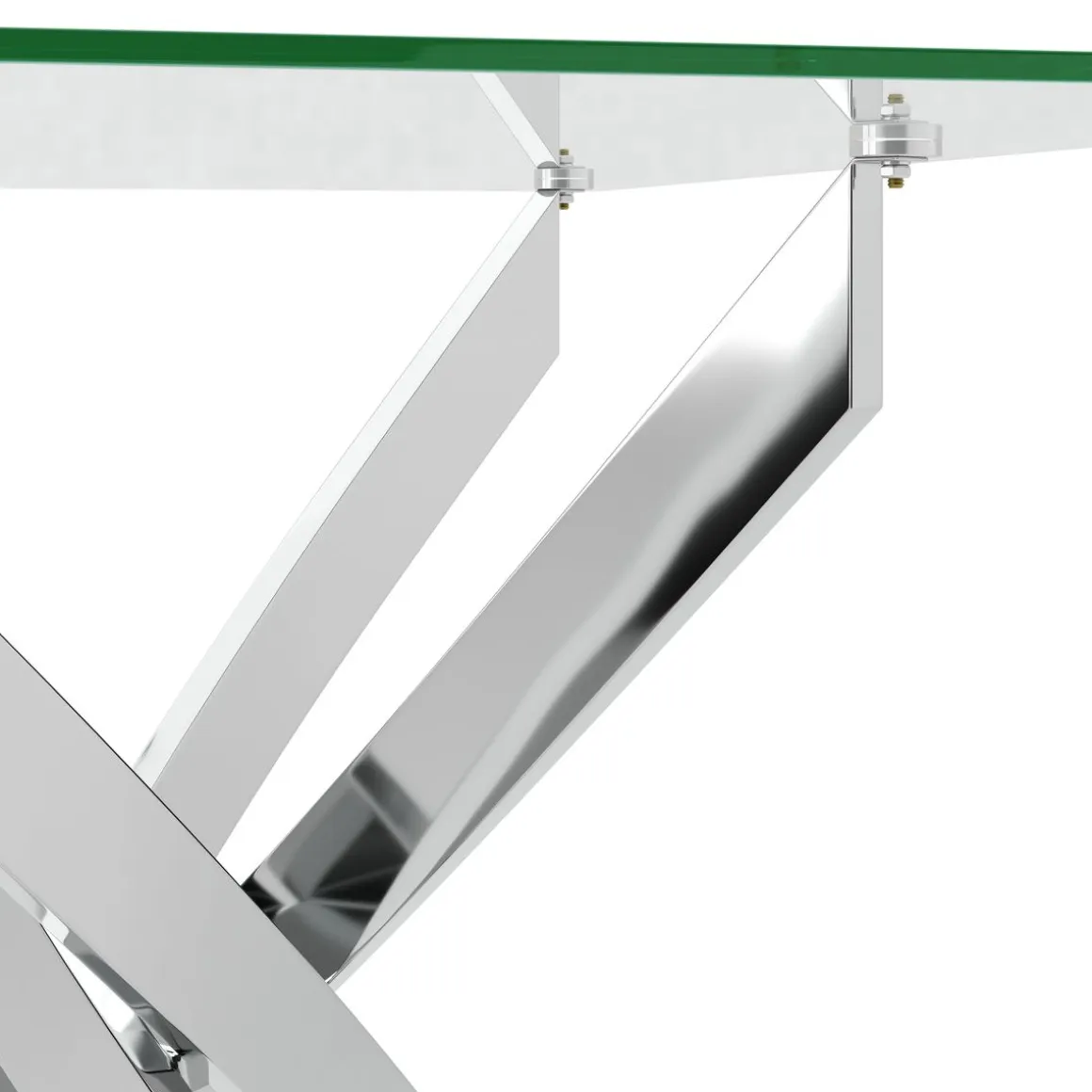 Esstisch Glas ECLIPSE 110 x 70 cm silber