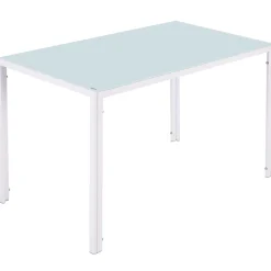 Esstisch Glas TIM 120 x 70 cm weiss