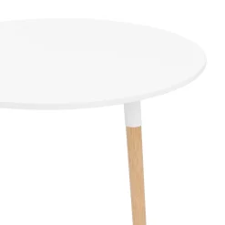 Esstisch GRELIA rund 80 cm weiss/natur