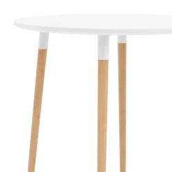 Esstisch GRELIA rund 80 cm weiss/natur
