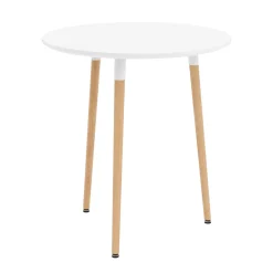 Esstisch GRELIA rund 60 cm weiss/natur