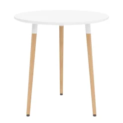 Esstisch GRELIA rund 60 cm weiss/natur