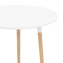 Esstisch GRELIA rund 60 cm weiss/natur