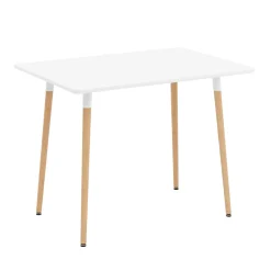 Esstisch GRELIA 100 x 70 cm weiss/natur