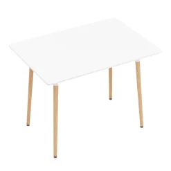 Esstisch GRELIA 100 x 70 cm weiss/natur