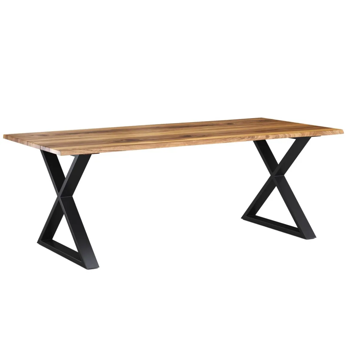 Esstisch Holz ACACIA X-Fuss 178 x 90 cm