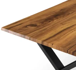Esstisch Holz ACACIA X-Fuss 178 x 90 cm