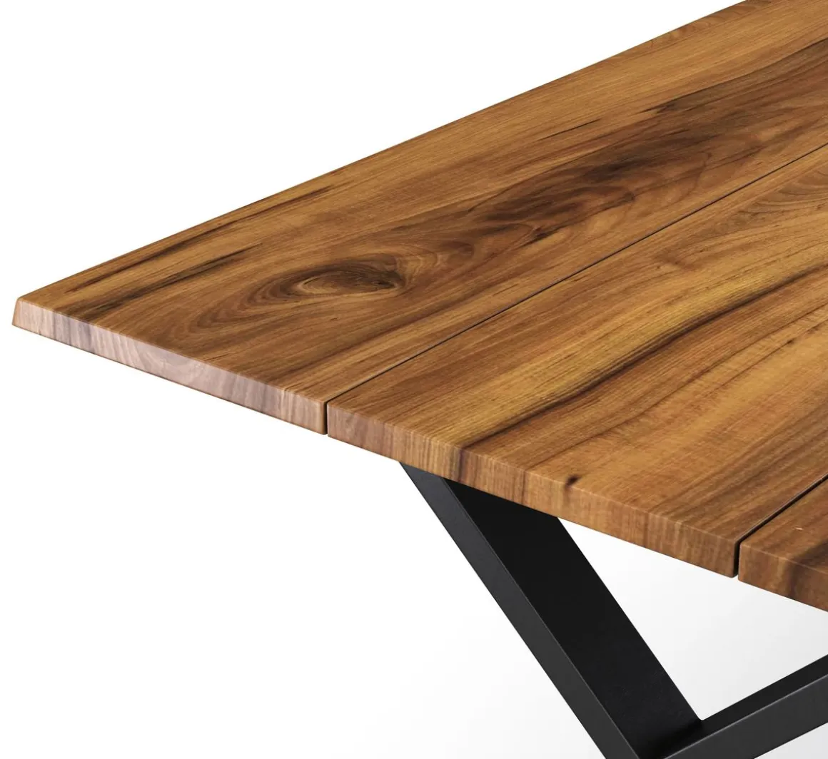 Esstisch Holz ACACIA X-Fuss 178 x 90 cm