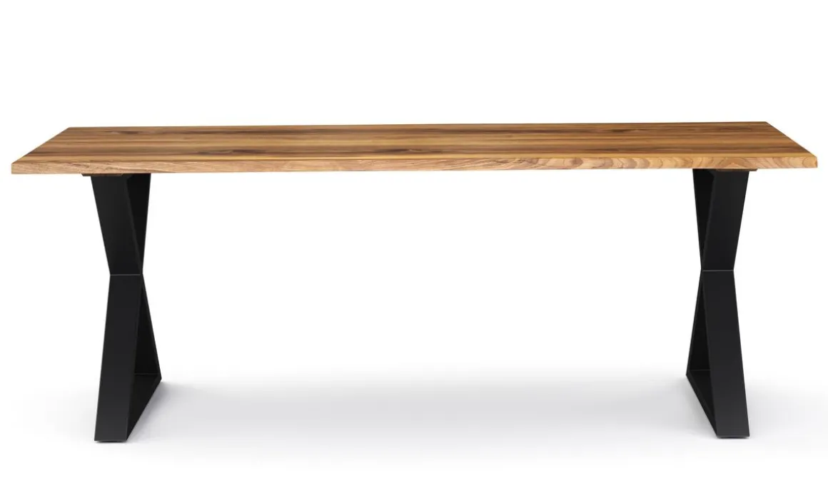 Esstisch Holz ACACIA X-Fuss 178 x 90 cm