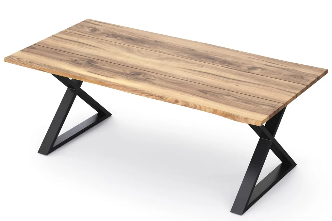 Esstisch Holz ACACIA X-Fuss 178 x 90 cm