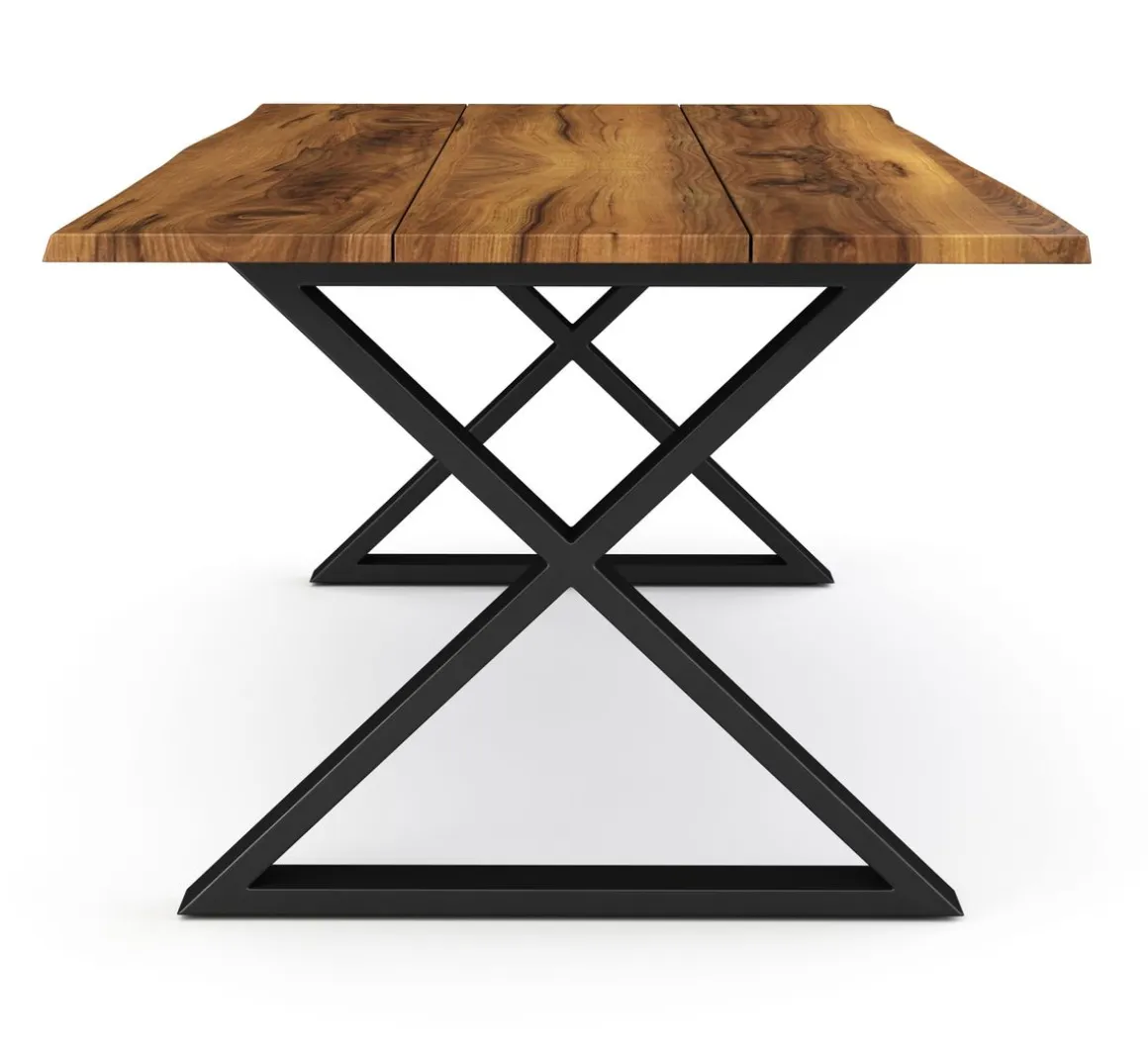 Esstisch Holz ACACIA X-Fuss 178 x 90 cm