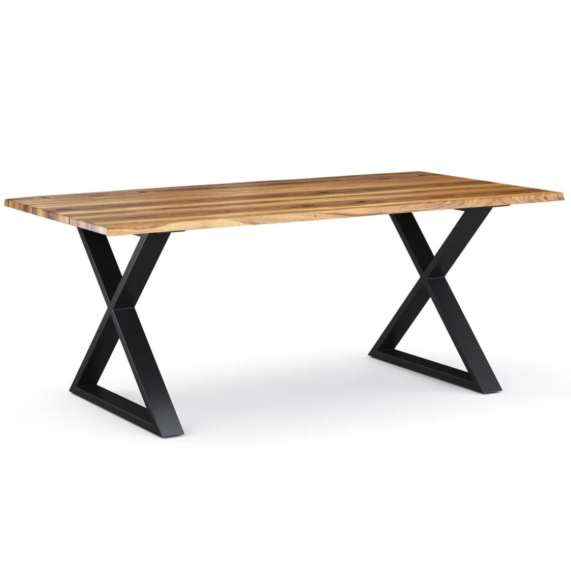 Esstisch Holz ACACIA X-Fuss 160 x 90 cm