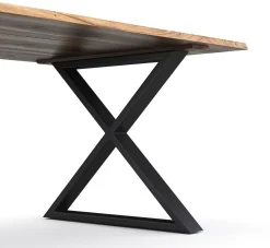 Esstisch Holz ACACIA X-Fuss 160 x 90 cm