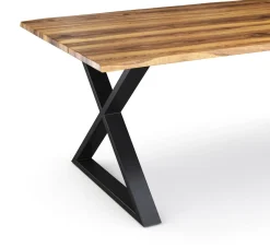 Esstisch Holz ACACIA X-Fuss 160 x 90 cm