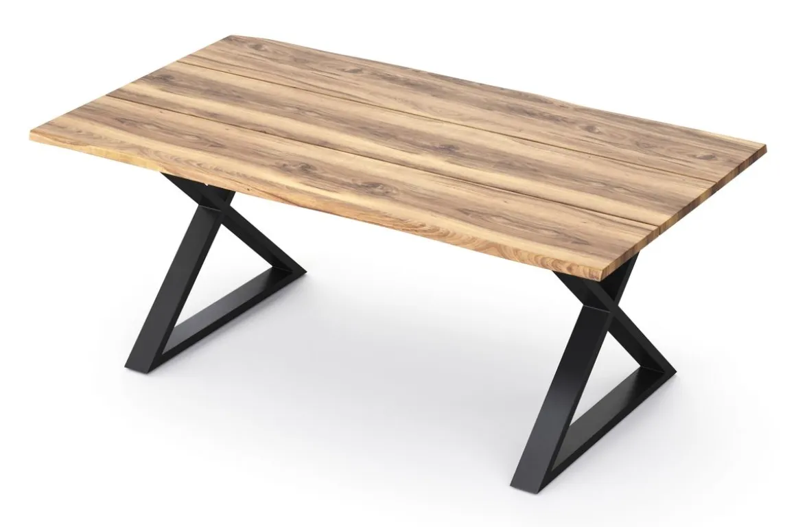 Esstisch Holz ACACIA X-Fuss 160 x 90 cm