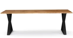Esstisch Holz ACACIA X-Fuss 200 x 90 cm