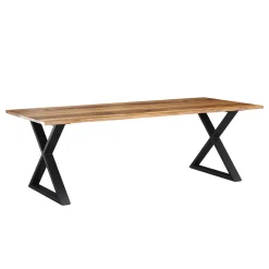 Esstisch Holz ACACIA X-Fuss 200 x 90 cm
