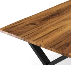 Esstisch Holz ACACIA X-Fuss 200 x 90 cm