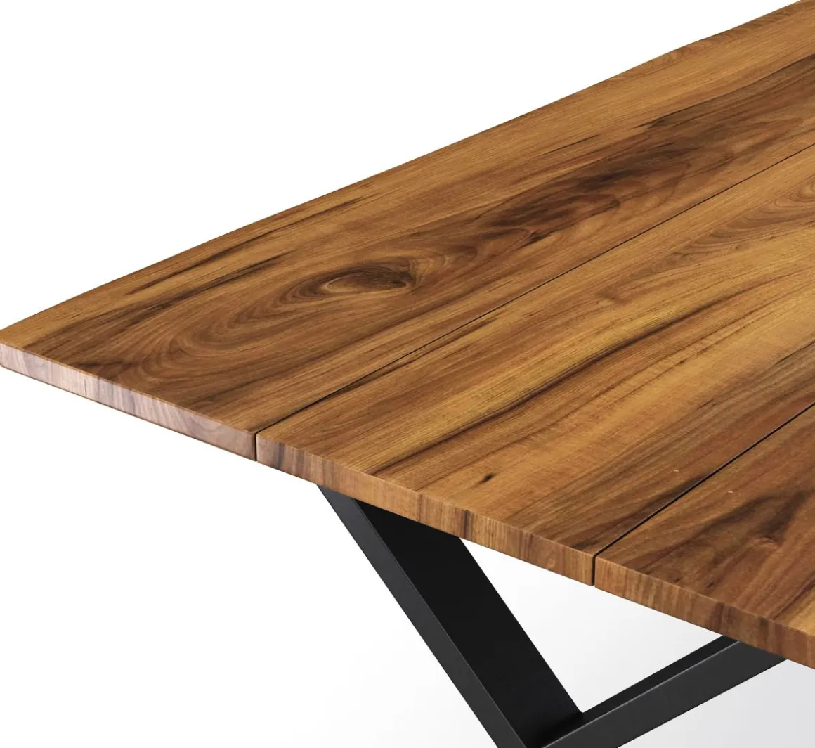 Esstisch Holz ACACIA X-Fuss 200 x 90 cm