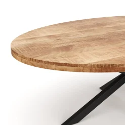 Esstisch Holz MAYLA oval 200 x 100 cm