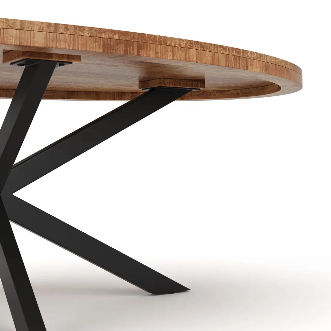 Esstisch Holz MAYLA oval 200 x 100 cm