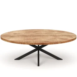 Esstisch Holz MAYLA oval 200 x 100 cm