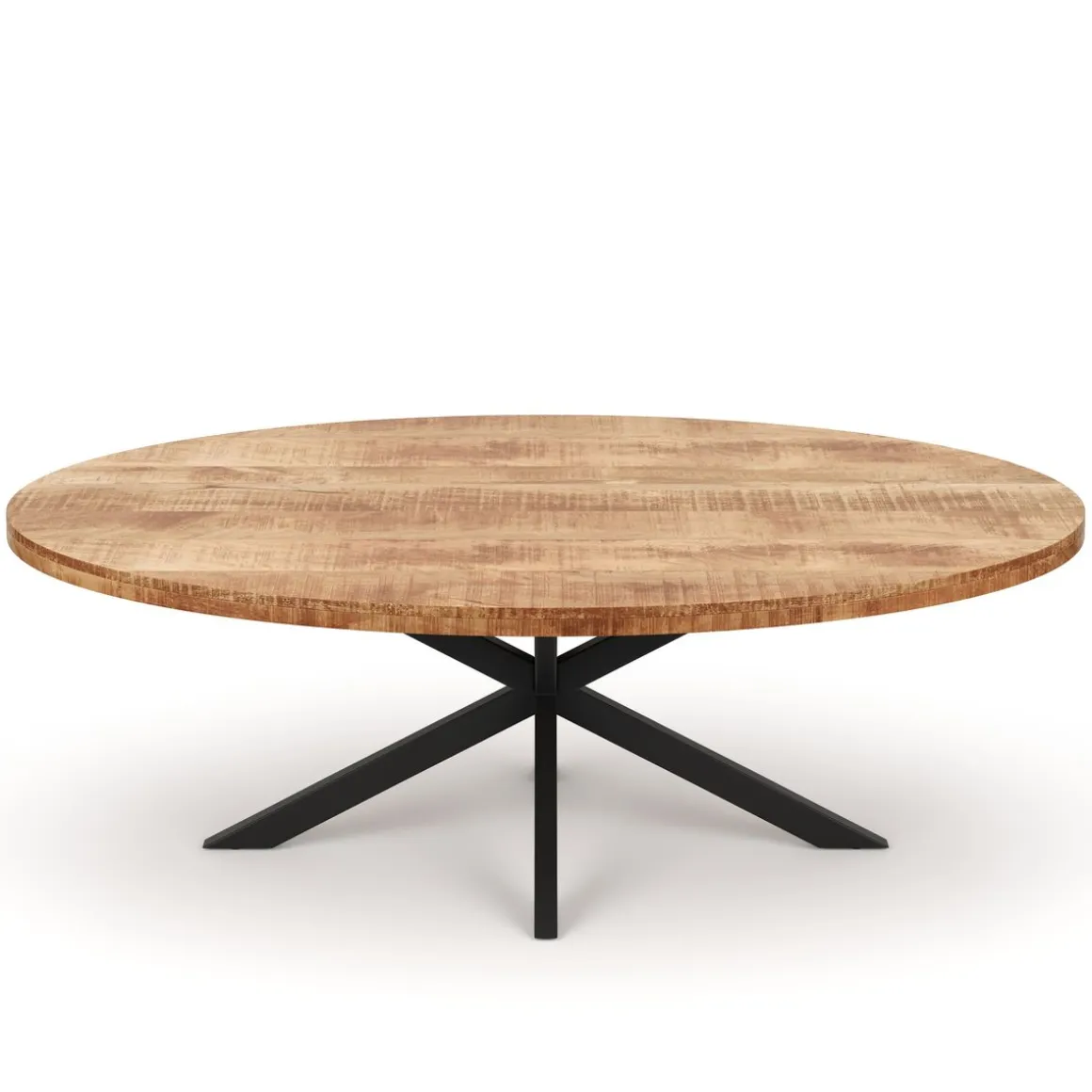 Esstisch Holz MAYLA oval 200 x 100 cm