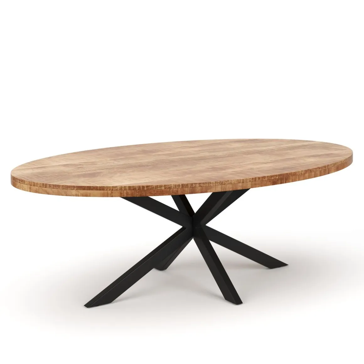 Esstisch Holz MAYLA oval 200 x 100 cm