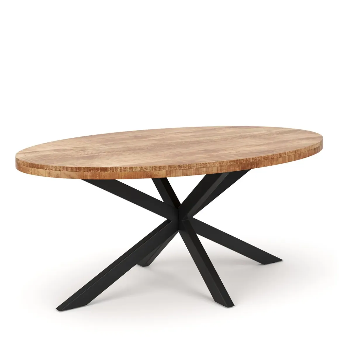 Esstisch Holz MAYLA oval 160 x 80 cm
