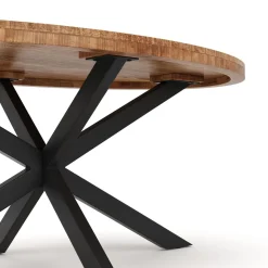 Esstisch Holz MAYLA oval 160 x 80 cm