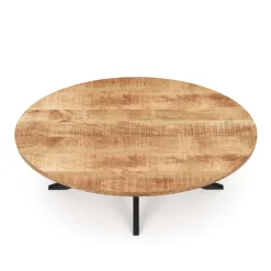 Esstisch Holz MAYLA oval 160 x 80 cm