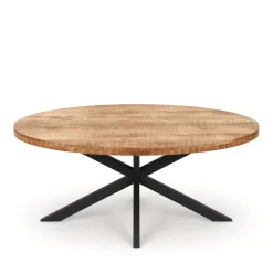 Esstisch Holz MAYLA oval 160 x 80 cm