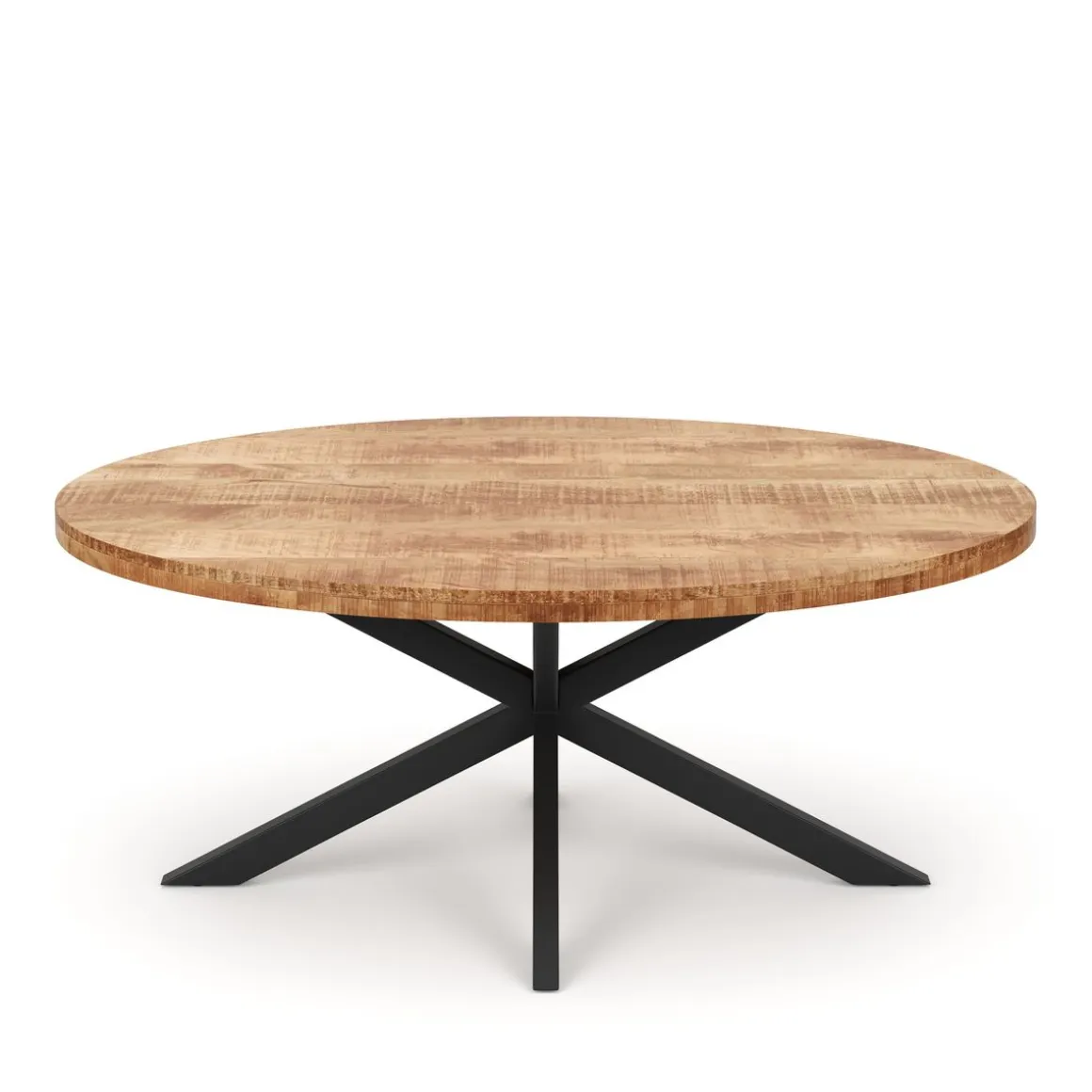 Esstisch Holz MAYLA oval 160 x 80 cm