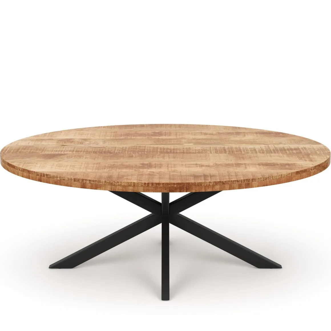 Esstisch Holz MAYLA oval 180 x 90 cm