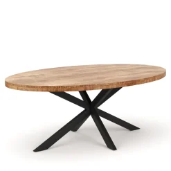 Esstisch Holz MAYLA oval 180 x 90 cm