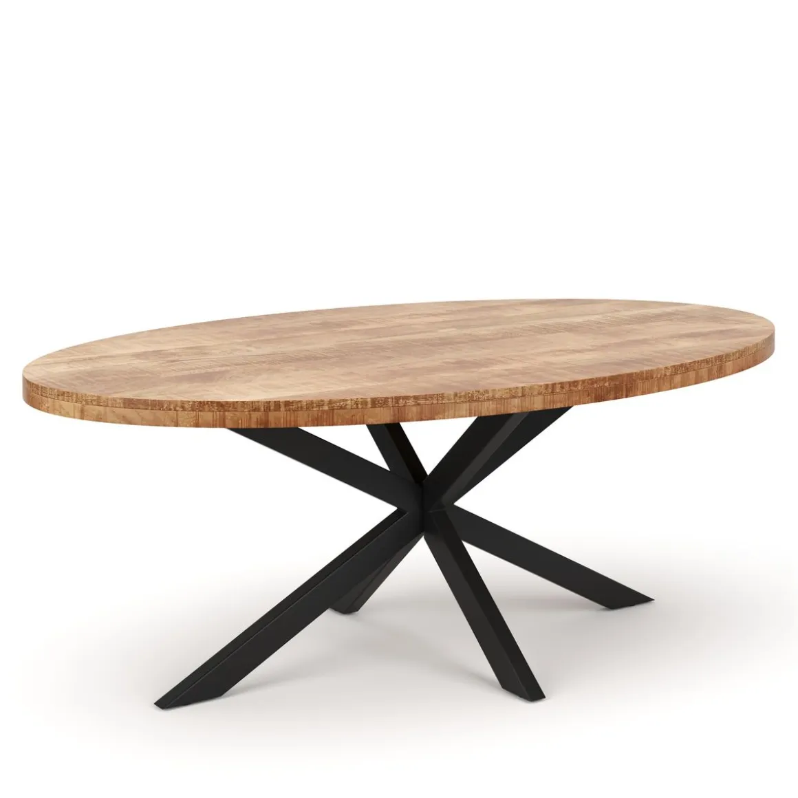 Esstisch Holz MAYLA oval 180 x 90 cm