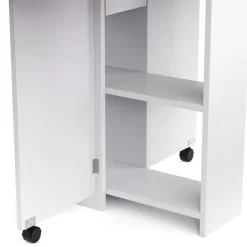 Esstisch klappbar CHARM 120 x 72 cm weiss/hellbraun