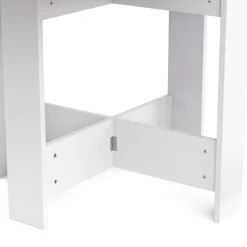 Esstisch klappbar MINIMAL 103 x 76 cm weiss/hellbraun