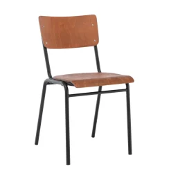 Esszimmerstuhl AKITO 4er Set braun