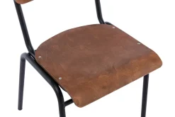 Esszimmerstuhl AKITO 4er Set dunkelbraun