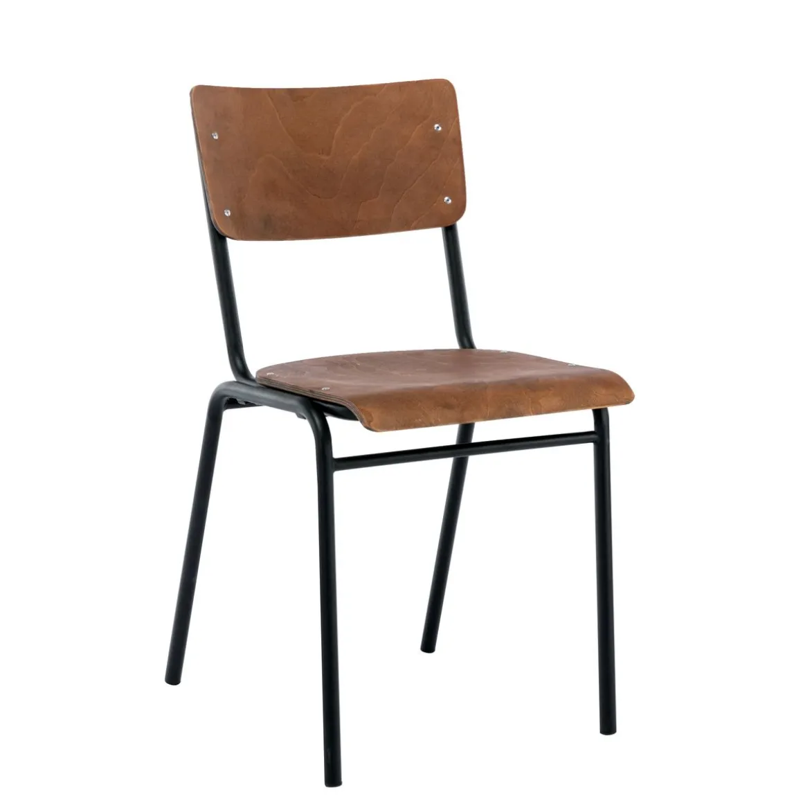 Esszimmerstuhl AKITO 4er Set dunkelbraun