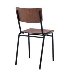 Esszimmerstuhl AKITO 4er Set dunkelbraun